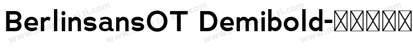 BerlinsansOT Demibold字体转换
